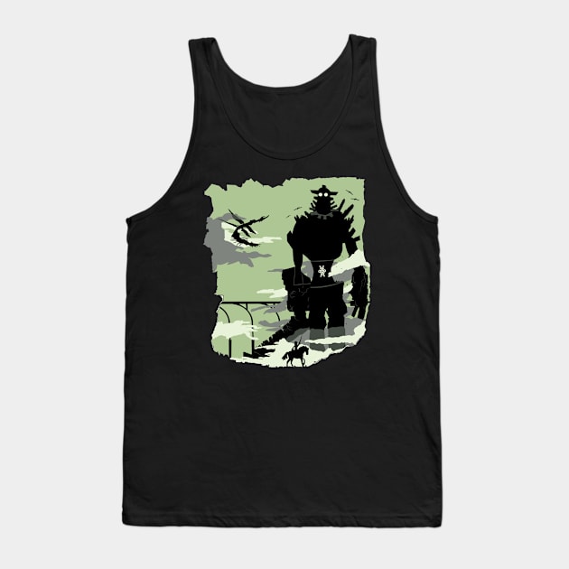 Silhouette of the Colossus Tank Top by Piercek25